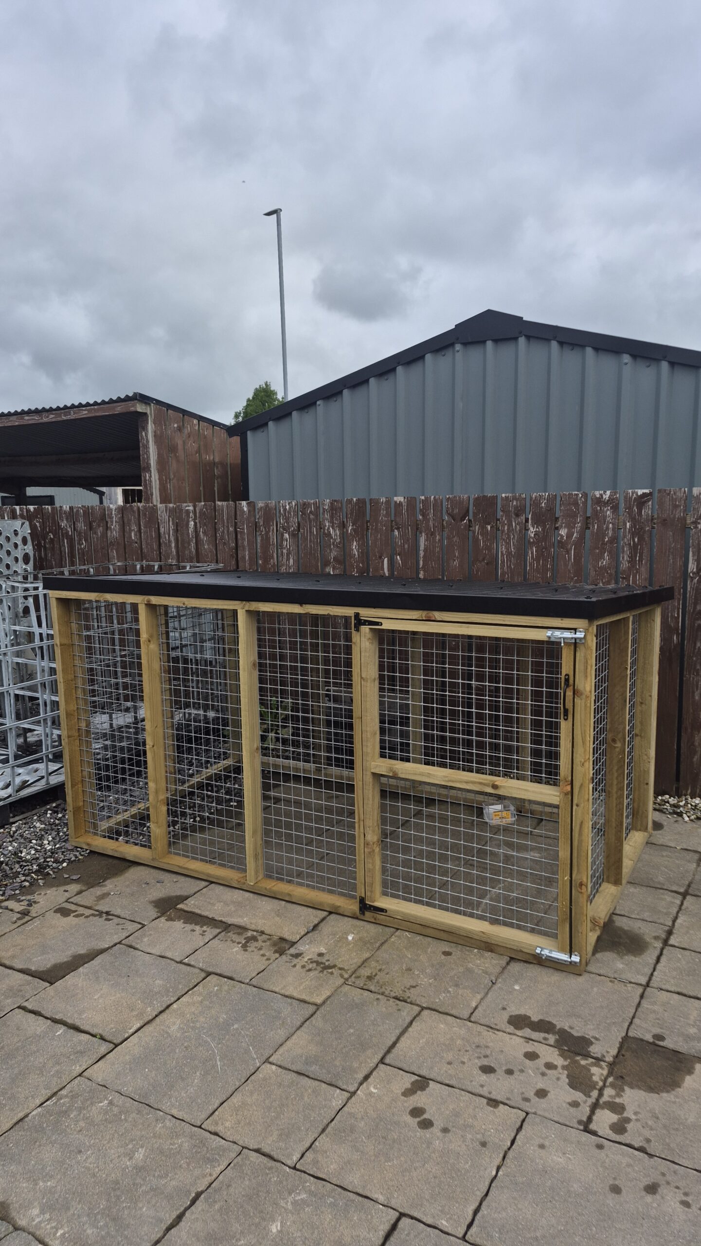 Timber Dog Run Roof